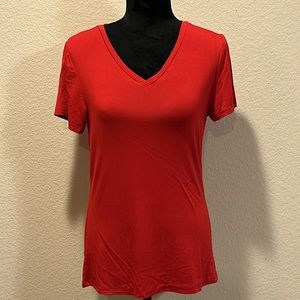Red V-Neck T-Shirt
